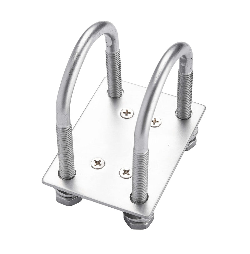 Helium Antenna Mast Mount for Pole Mounting Fixed U-Bolt Clamp Hardware Bracket Outdoor Roof Lora Hotspot Mining RAK Bobcat Nebra Sensecap Synchrobit MNTD (Antenna Plate Pole Mount) Antenna Plate Pole Mount