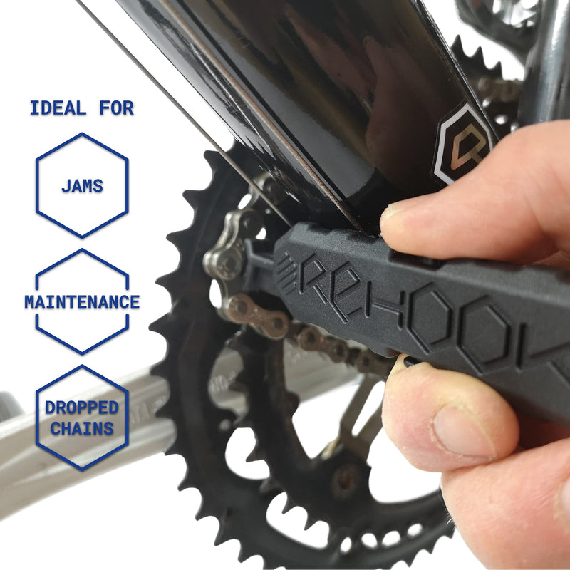 Rehook - Get your chain back on your bike in seconds. Without the mess
