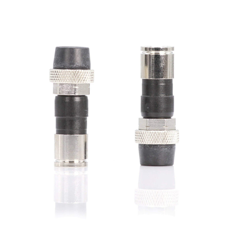 Coaxial Cable Compression Fitting Connector - for RG6 Coax Cable - with Weather Seal O Ring, Weather Boot, and Water Tight Grip (10 Pack) 10 Pack Silver
