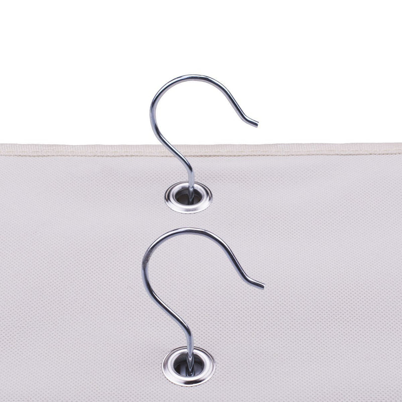 LONGTEAM Hanging Purse Handbag Organizer Homewares Nonwoven 10 Pockets Hanging Closet Storage Bag