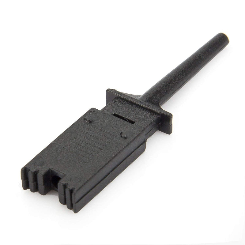 DIYhz 40Pcs Mini SMD Ic Test Hook Clip Grabbers Probe Jumper for Electronic Experiment (20 Red + 20 Black)