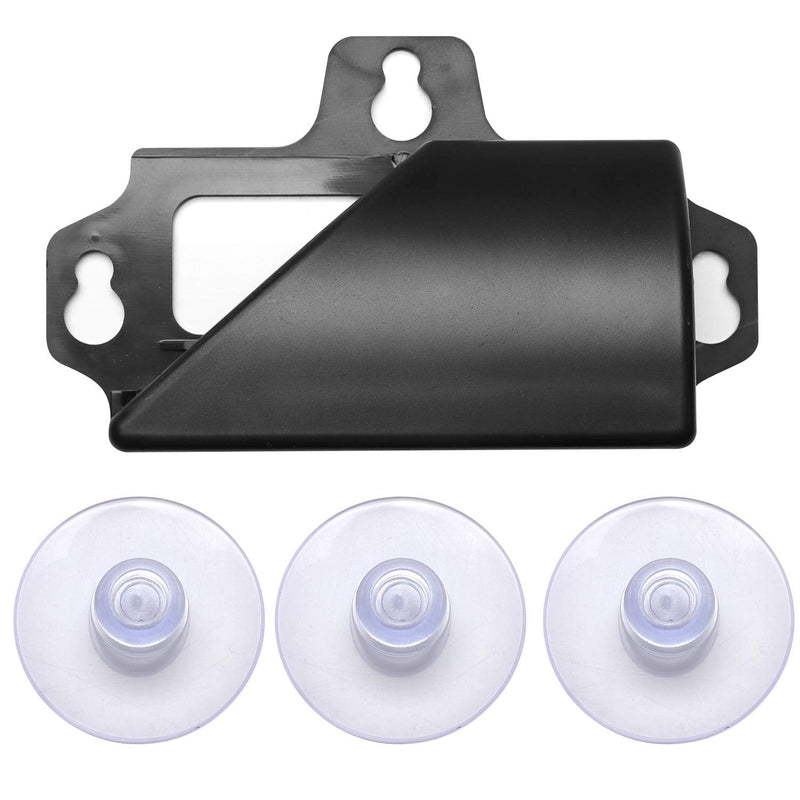 EZ Pass Holder. Super Strong Holder with Suction Cups Holds Tightly to Your Car Windshield (Black) Black