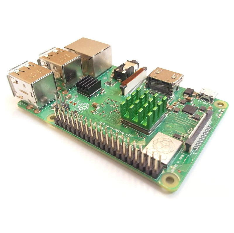 Easycargo 30pcs Raspberry Pi Heatsink Kit Aluminum + Copper + 3M 8810 Thermal Conductive Adhesive Tape for Cooling Cooler Raspberry Pi 4, 3B+, 3B, Pi 2, Pi Model B+ (Green (30pcs))