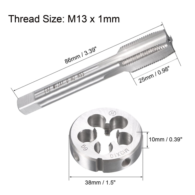 sourcing map tap M13 x 1mm tap with alloy tool
