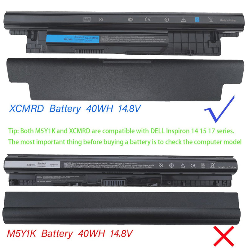40Wh XCMRD Laptop Battery for Dell Inspiron 15 3000 Series 3521 3531 3537 3541 3542 15R 5537 5521 17R 17 3721 3737 5737 5721 14R 14 3421 3437 5421 5437 7447 Latitude 3440 3540 Vostro 2421 2521 P28F