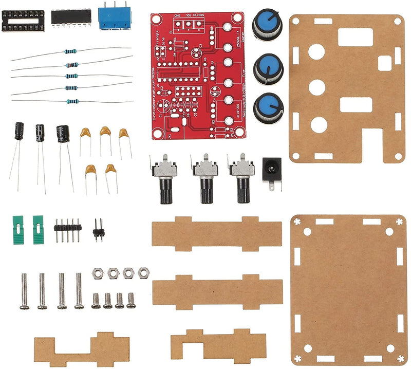 Kiro&Seeu XR2206 DDS Precise Function Signal Generator Module DIY Kit Sine/Triangle/Square Wave 1Hz-1MHz Adjustable Frequency 9-12V DC