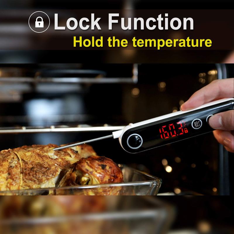 ThermoPro TP18 Ultra Fast Thermocouple Digital Instant Read Meat Thermometer for Grilling BBQ Smoker Kitchen Food Cooking Thermometer for Oil Deep Fry Candy Thermometer
