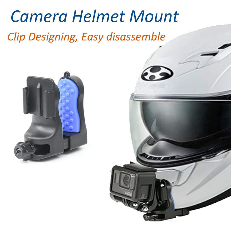 Fotoleey Motorcycle Helmet Chin Mount for GoPro Hero 11, Hero 10, Hero 9, Hero 8, Hero 7— Helmet Clip Mount for Action Camera