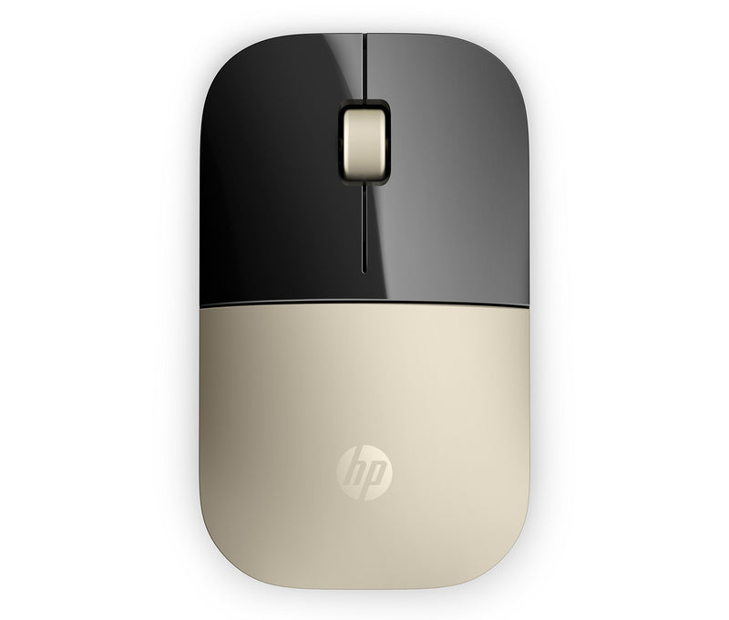 HP 2.4GHz Wireless USB Mouse Z3700 (Matte Gold/Glossy Black), Modern Gold (X7Q43AA#ABL)