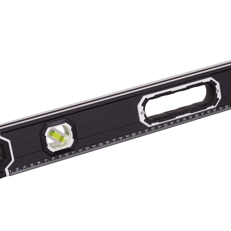 MIVOS - Aluminum spirit level 60cm with magnet system and aluminum housing - Spirit level with 3 levels - High accuracy - Magnetic spirit level 600 mm