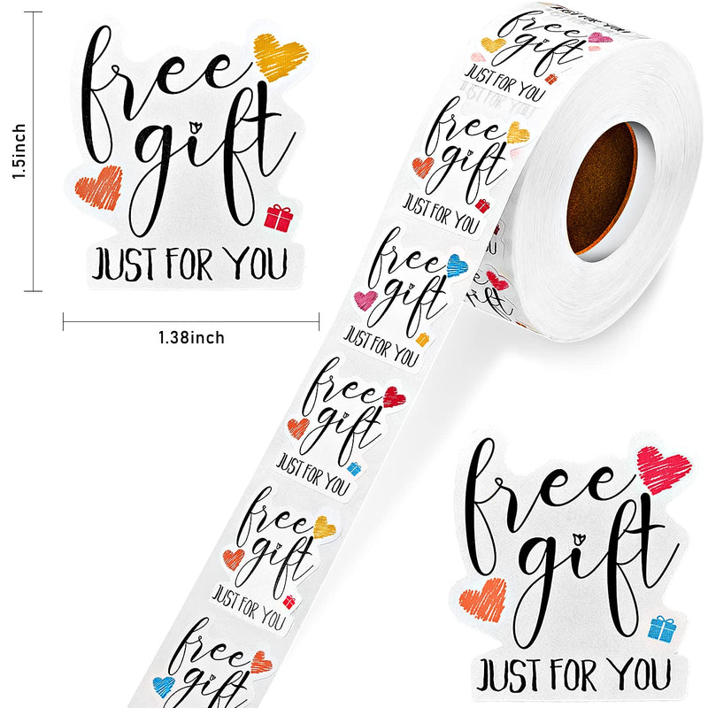 1000 Pieces Just for You Labels Stickers 1 Roll Irregular Shape Present Stickers Thank You Roll Stickers Boutique Stickers Small Business Stickers Handmade Label Stickers for Packaging