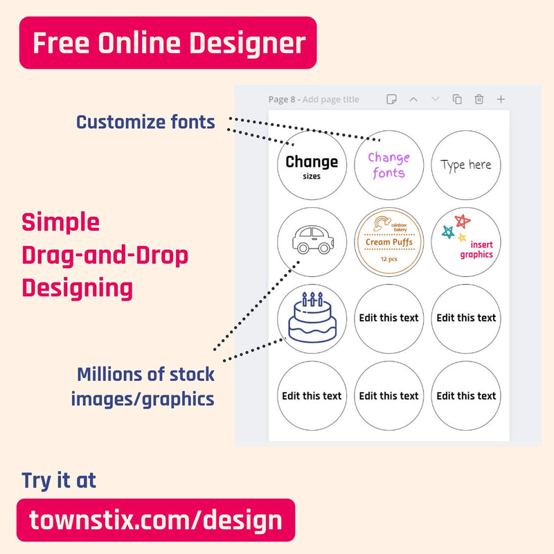 (2" x 4") 30 Sheets, Printable White Sticker Labels, Laser/Inkjet Printing - Matte, 10 per Page 2" x 4" | 30 sheets