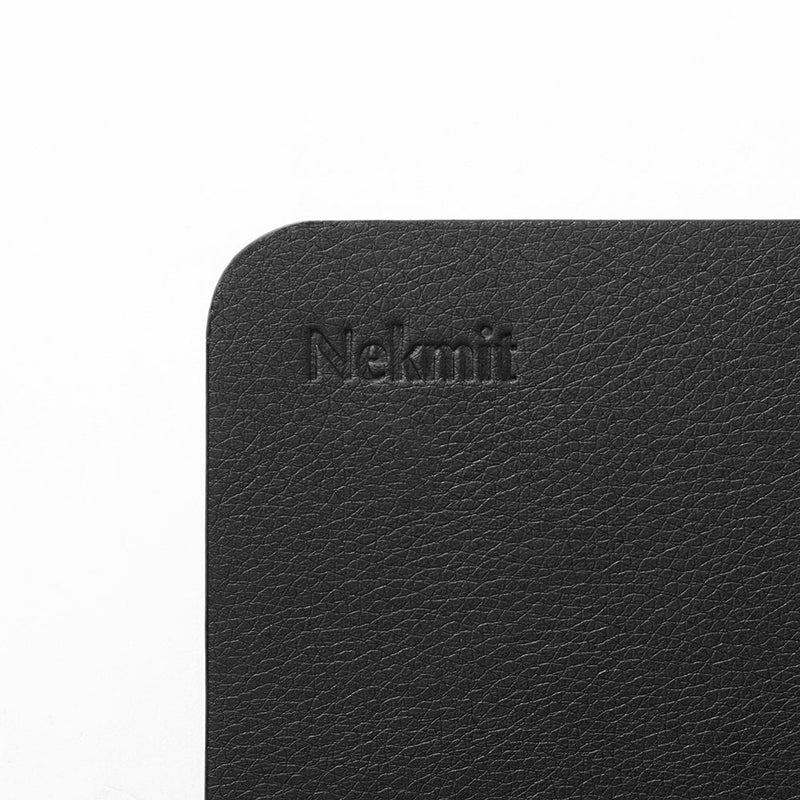 Nekmit Leather Desk Blotter Pad 17 x 12 Inches, Flat, Non-Slip, Waterproof, Black 17" x 12"