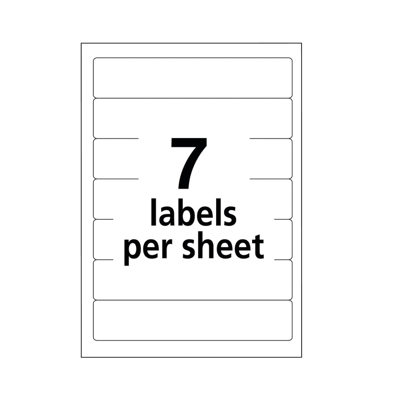 Avery File Folder Labels, Laser and Inkjet Printers, 1/3 Cut, White, Pack of 252 (05202) 1 Pack