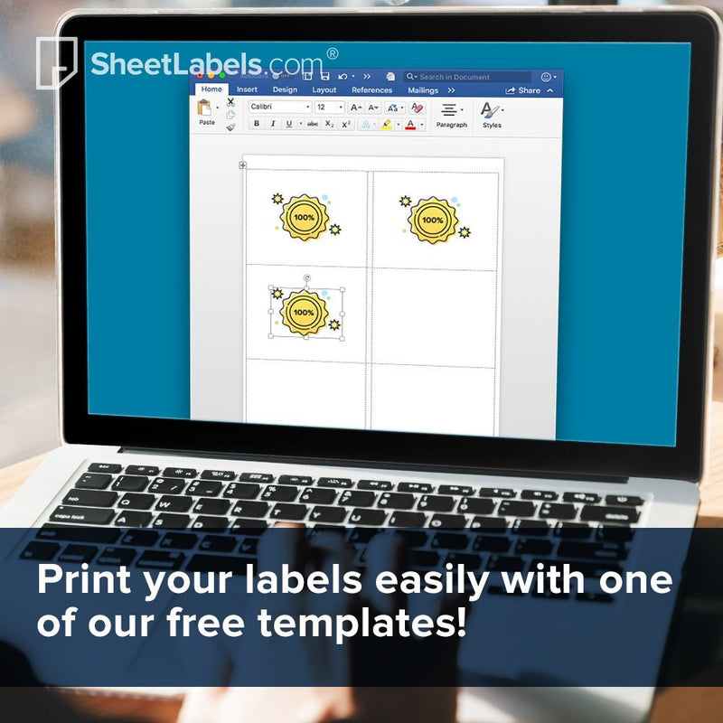 Return Address Labels from SheetLabels.com, 1-3/4" x 1/2", Laser or Inkjet Printable, Easy to Peel, 2000 Labels - 25 Sheets