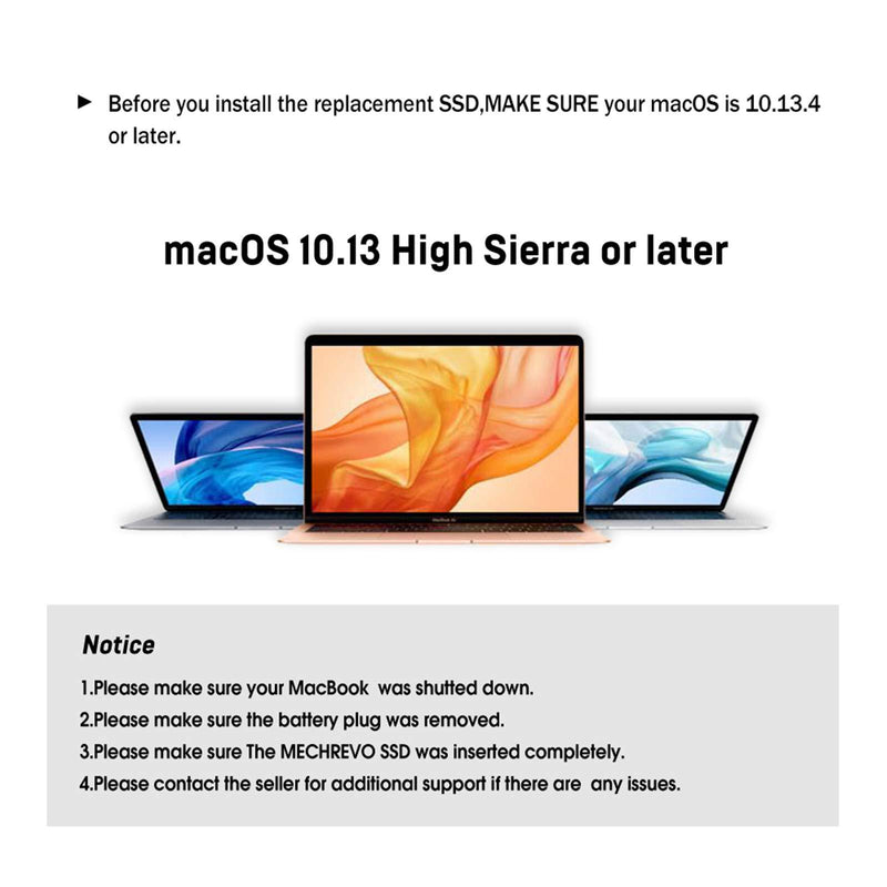 NGFF M.2 NVMe SSD Convert Adapter Card for Upgrade MacBook Air 2013 2014 2015 2016 2017 and Mac Pro Retina 2013 2014 2015, NVMe AHCI SSD Upgraded Kit for A1465 A1466 A1398 A1502 Black
