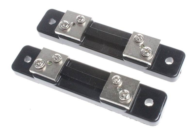 NOYITO 50A 75mV Metal Shunt Resistor External Shunt for Current Ammeter Analog Panel Meter (Pack of 2)