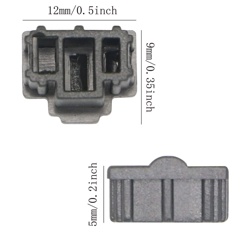50PCS RJ45 Anti Dust Cover Cap Protector Protects Ethernet Hub Port by FENGQLONG (Black-Small)