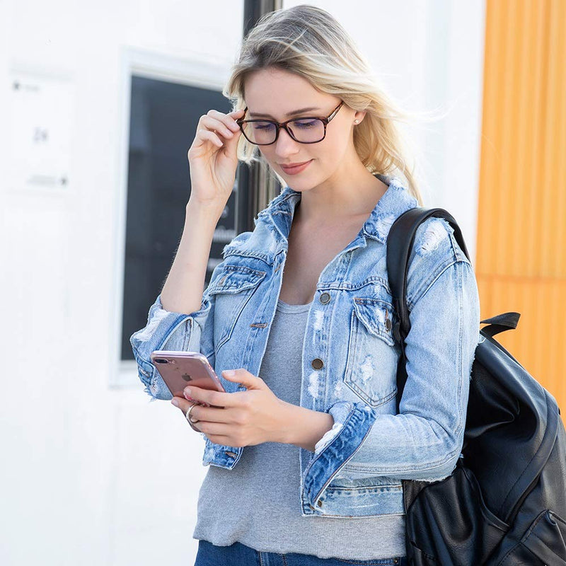 Blue Light Blocking Glasses/Computer Glasses 1 Pack Decrease Eye Eyestrain Unisex(Men/Women) C4