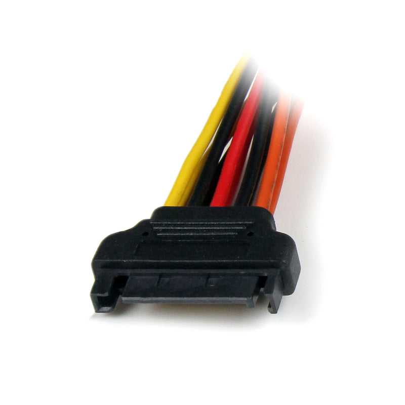 StarTech.com 6in Latching SATA Power Y Splitter Cable Adapter - M/F - 6 inch Serial ATA Power Cable Splitter - SATA Power Y Cable Adapter (PYO2LSATA) Single