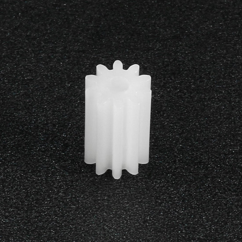 uxcell 50pcs Plastic Gears White 10 Teeth Model 102A Reduction Gear Plastic Worm Gears for RC Car Robot Motors