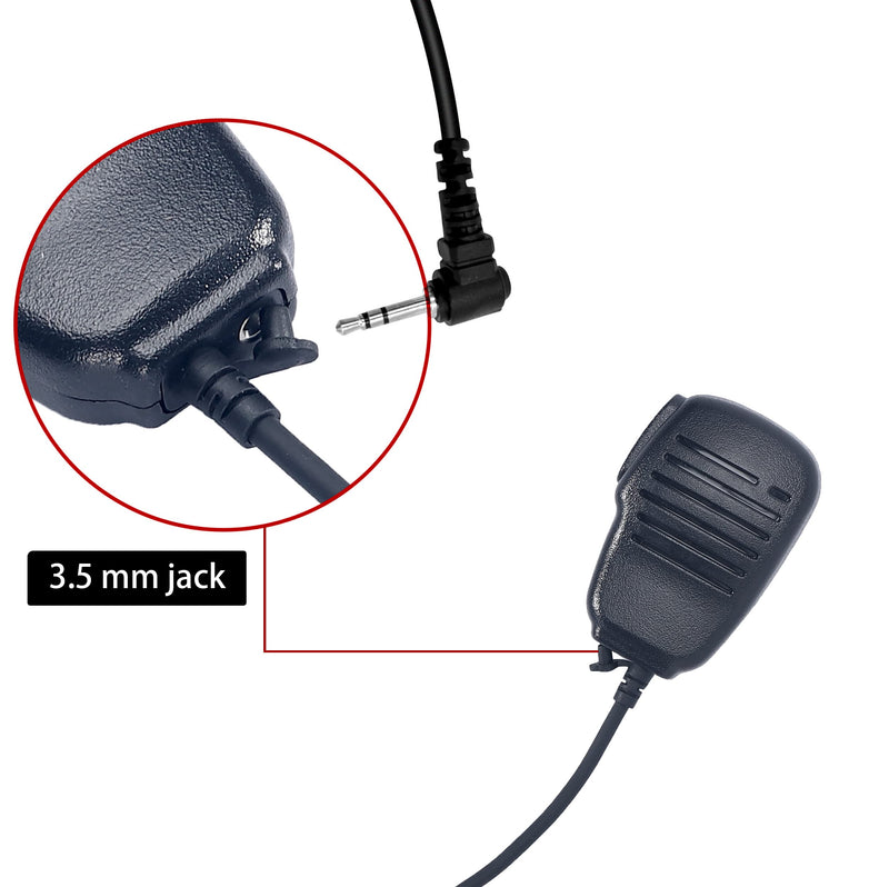 Motorola APX 6000 Microphone, APX 4000 7000 8000 Speaker Mic/Microphone Compatible with Motorola Walkie Talkie,XPR 7550e 7550 6550 Radios Shoulder Lapel Micã€with 3.5mm Audio Jackã€‘-Seekingtec Motorola 7-Pin Mic