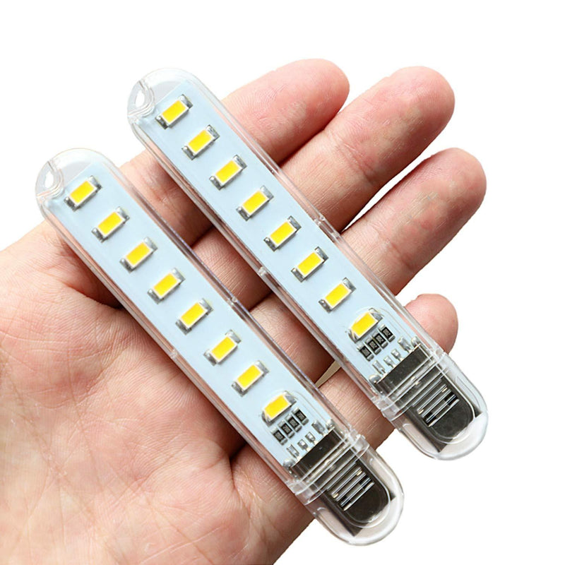 VOKARO USB Light, Camping Led Light for Power Bank PC Laptop (Pack of 8) (Yellow) Yellow