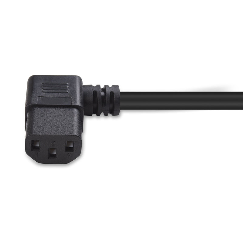 Cable Matters 2-Pack 16 AWG Right Angle Power Cord (Power Cable) 6 Feet (NEMA 5-15P to Angled IEC C13)