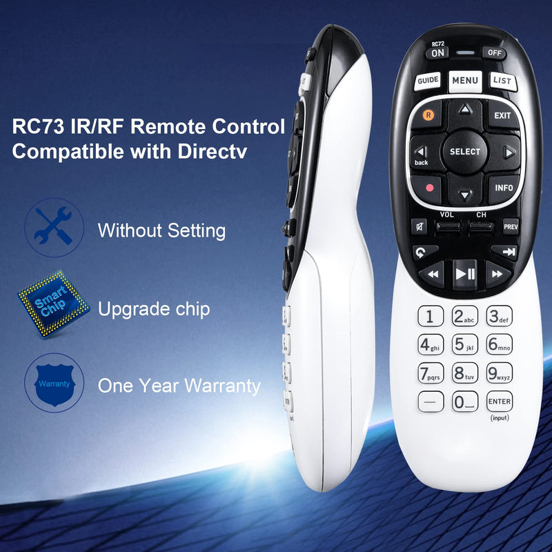 RC73 IR/RF Remote Control Compatible with Directv Remote Control
