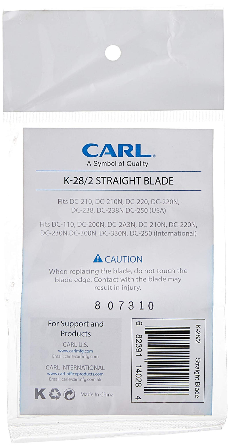 Carl K-28/2 Replacement Straight Blade for The DC-210/220/238/2501, Gray