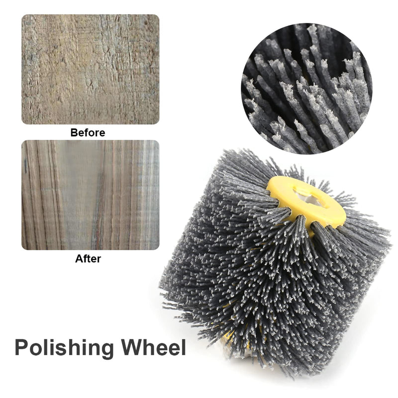 Sanding belt brush, Far Tools sanding roller wood, Fartools brush 120, satin roller, polishing wheel for wire drawing, polishing wheel for abrasives, polishing wheel, grit number 120
