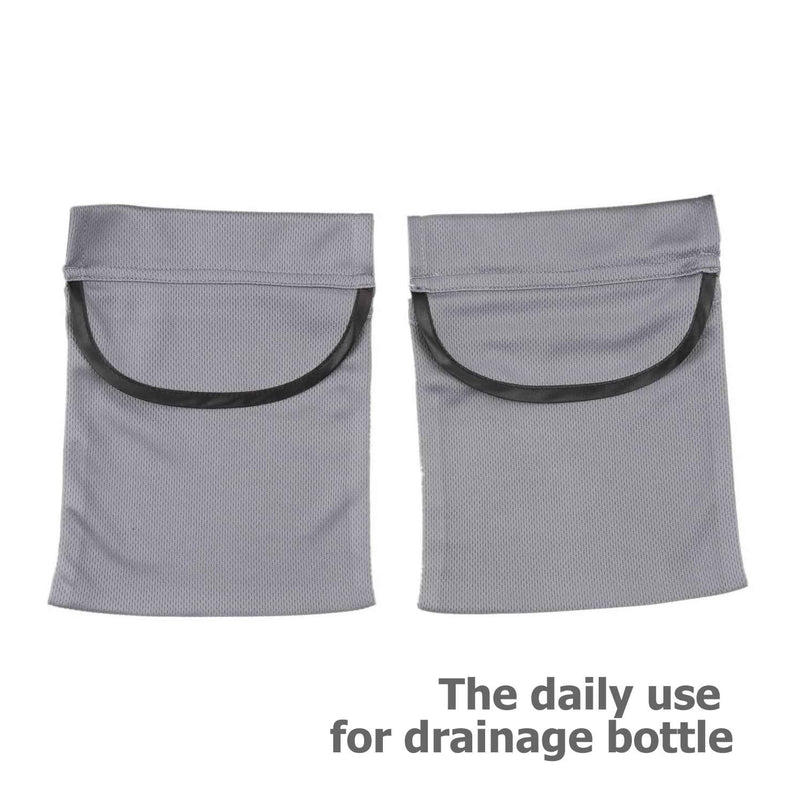 Adjustable Mastectomy Drain Holder Drainage Pouch with Shower Bag for Breast Surgery Mastectomy Breast Reduction Augmentation Post-Surgery Recovery Support Patient Care Kit (Gray) Gray