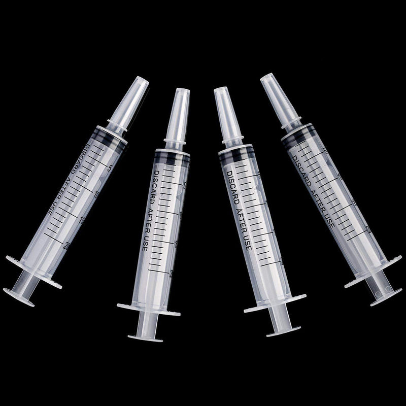 Frienda 4 Pack Large Plastic Syringe for Scientific Labs and Dispensing Multiple Uses Measuring Syringe Tools (20 ml) 20 ml