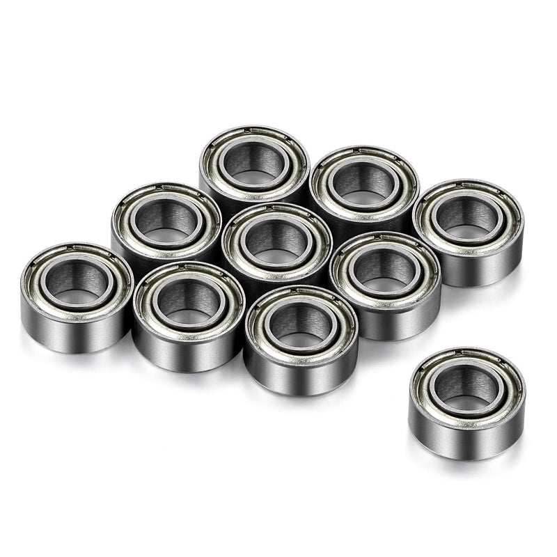 MR106-ZZ Bearing 6 x 10 x 3mm Both Sides Metal Shielded Ball Bearing Pre-Lubricated with Grease MR106-ZZ Radial Ball Bearing (10 Pack)