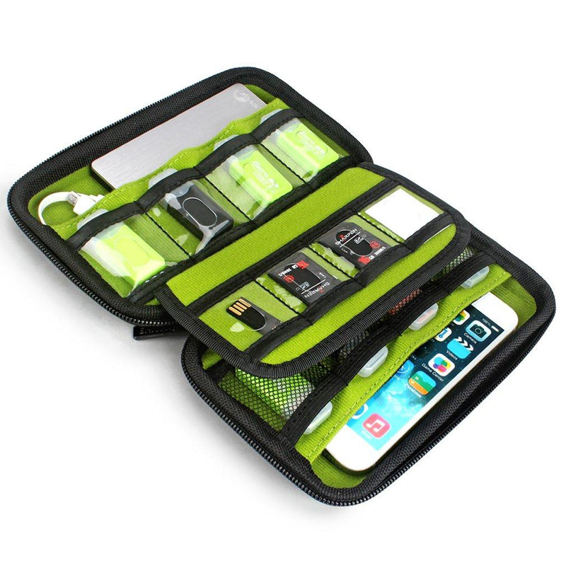 Aprince Digital Gadget Case Waterproof Memory Card Case, Designed for External Hard Drive,USB Flash Drives,Power Banks - Best for Traveling Red