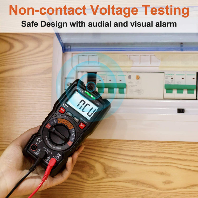 VViViD REV Digital Compact Multimeter Amp Volt Ohm Voltage Tester Meter (4000 Counts) 4000 Counts
