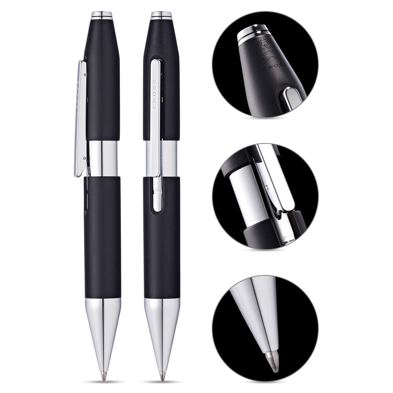 Cross X Series Charcoal Black Selectip Rollerball Pen Retail Packaging