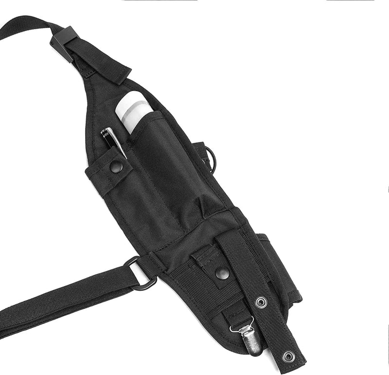 LUITON Radio Shoulder Holster Left Side Chest Harness Holder for Two Way Radios Walkie Talkie Rescue Essentials