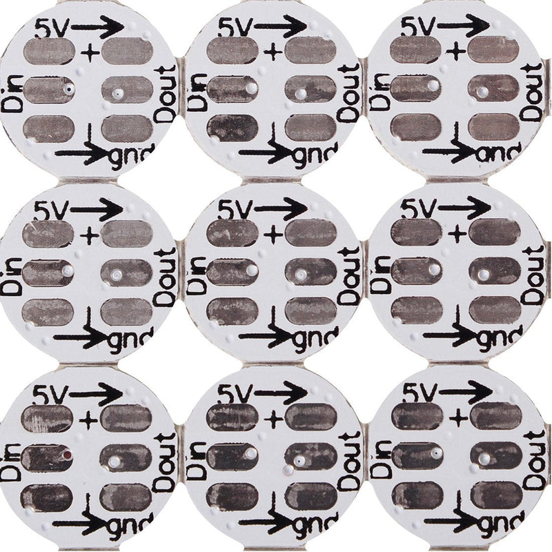 BTF-LIGHTING WS2812B 100PCS 5050SMD Individually Addressable Smart RGB LED Pixel for Arduino 5V DC Single 1-led LED Module Pixels Color Light little rgb LEDs Lampon Black Heat Sink PCB Board Only DC5V Rgb White Pcb