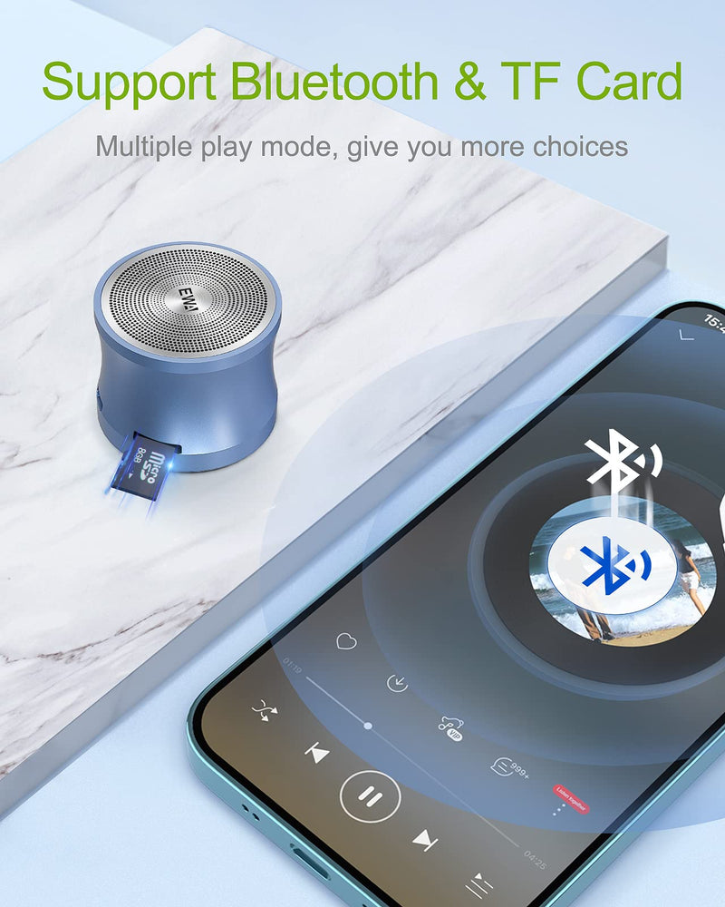 EWA A109mini Bluetooth Speaker with bass Radiator, Enhanced Impactive Bass, Portable Loud Speake, Perfect Travel Wireless Speaker for Home, Hiking and More