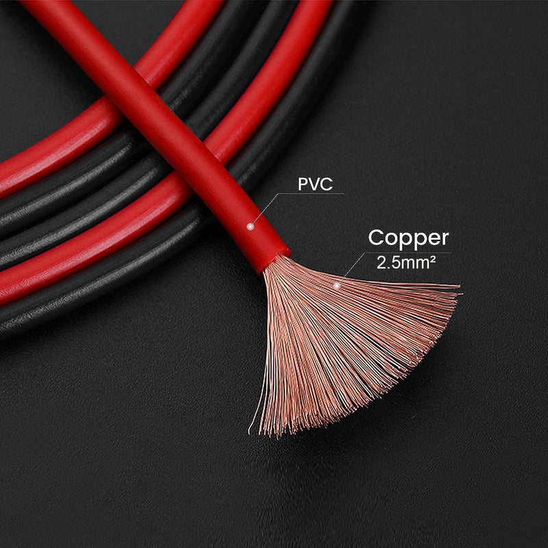 Gebildet Banana to Banana Plug Test Lead Set, 4mm Stackable Banana Plug Wire Test Lead Cable for Multimeter, Electrical Test Lead 1000V/15A Red and Black Banana Plug