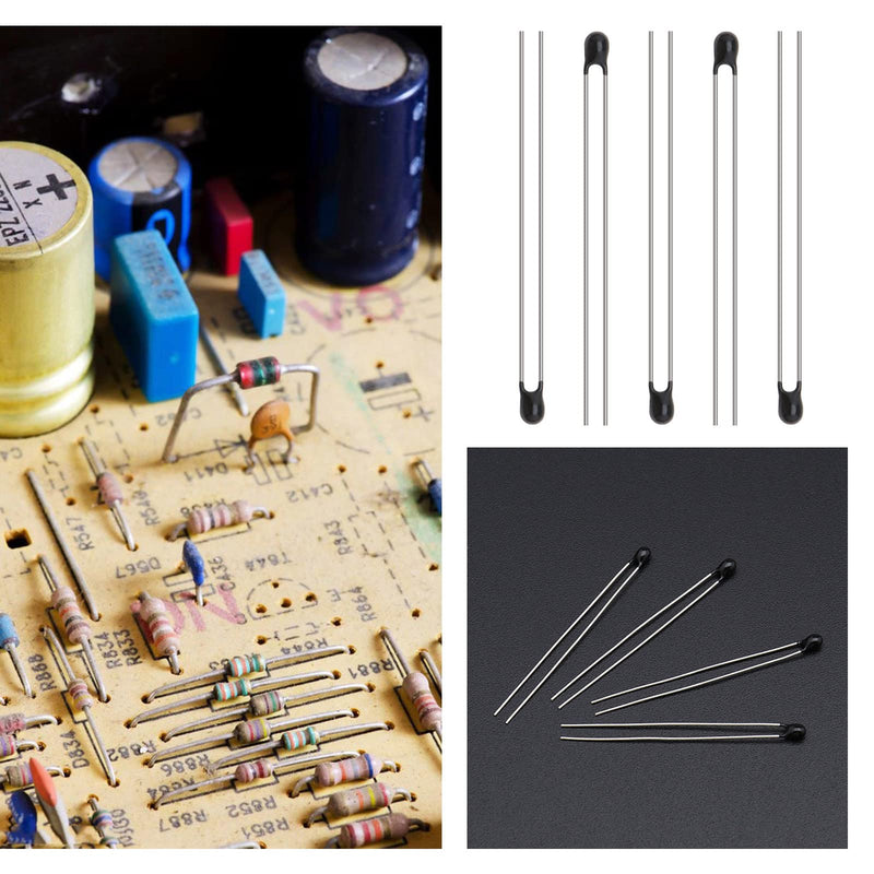 YINETTECH 100PCS NTC Thermistors Resistor MF52-103/3950 10K Ohm -50-150? Temperature sensor thermistors with negative temperature coefficient