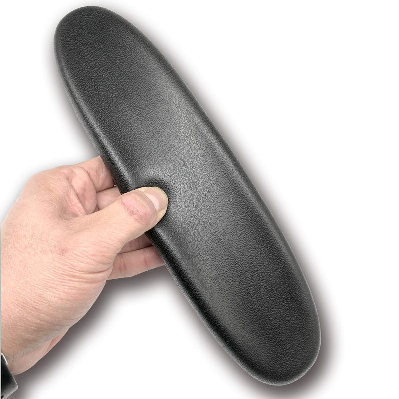 Gaming Chair Replacement Armrest Arm Pads Universal Soft PU Leather Office Chair Parts(1 Pair) Black