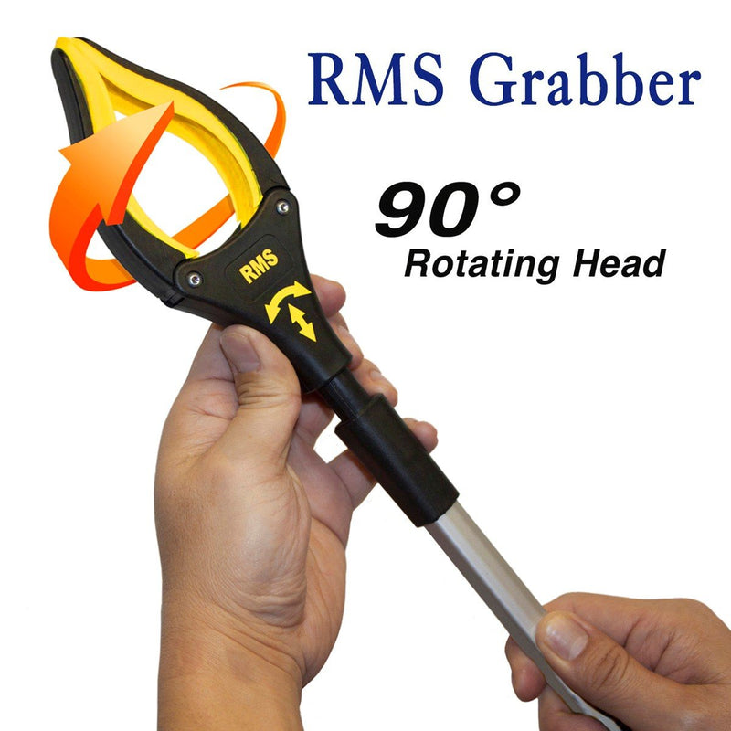 2-Pack 32 Inch and 19 Inch Grabber Reacher with Rotating Jaw - Mobility Aid Reaching Assist Tool