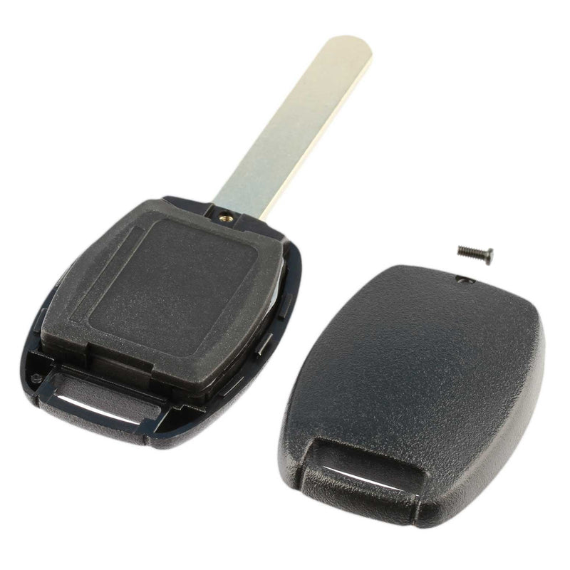 Key Fob Keyless Entry Remote Shell Case & Pad fits Honda Accord Civic Pilot (KR55WK49308, MLBHLIK-1T, N5F-S0084A) h-nslot-4b-gut-case
