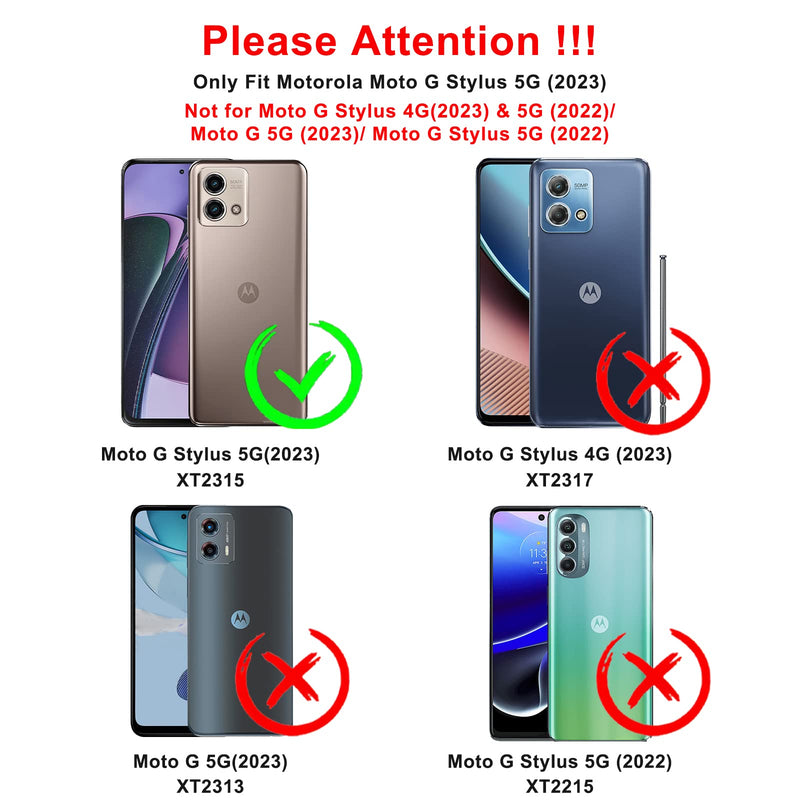 Janmitta for Motorola Moto G Stylus 5G 2023 Case[Not for 2022 Version] Built in Slide Camera Lens Cover+Screen Protector+Finger Ring Holder Kickstand,Heavy Duty Shockproof Full Body Cover,Purple Moto G Stylus 5G 2023(6.6 inch) Purple