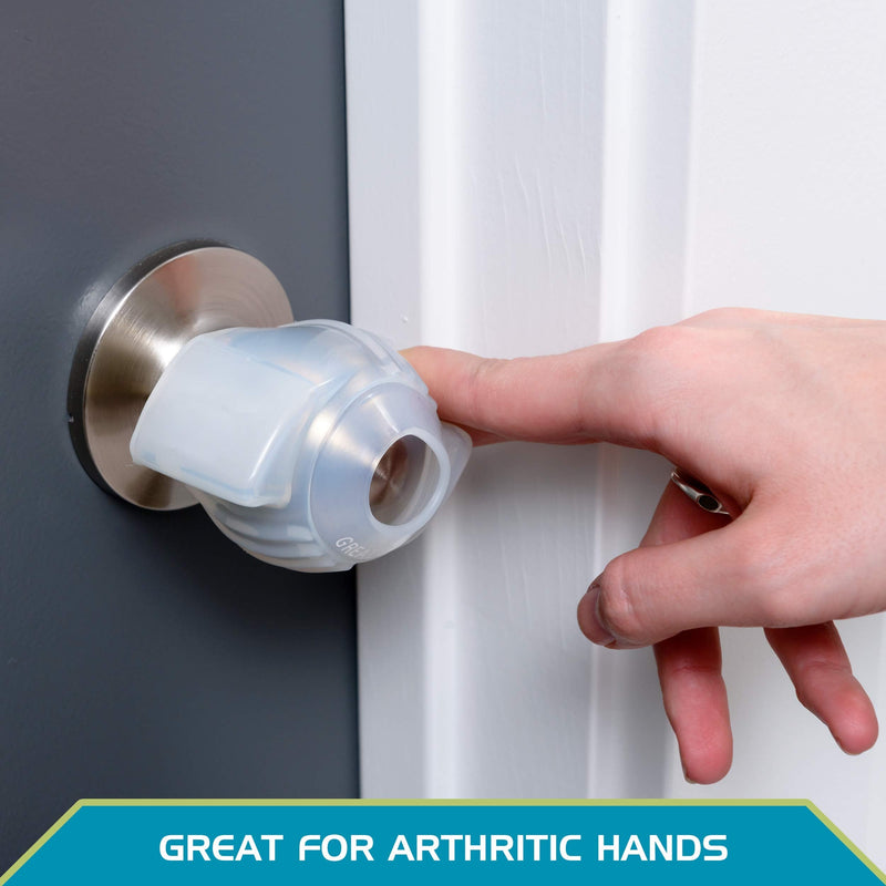 Able Life EZ Doorknob Grips - Arthritis & Senior Living Aids, Open Doors Easily, Set of 2
