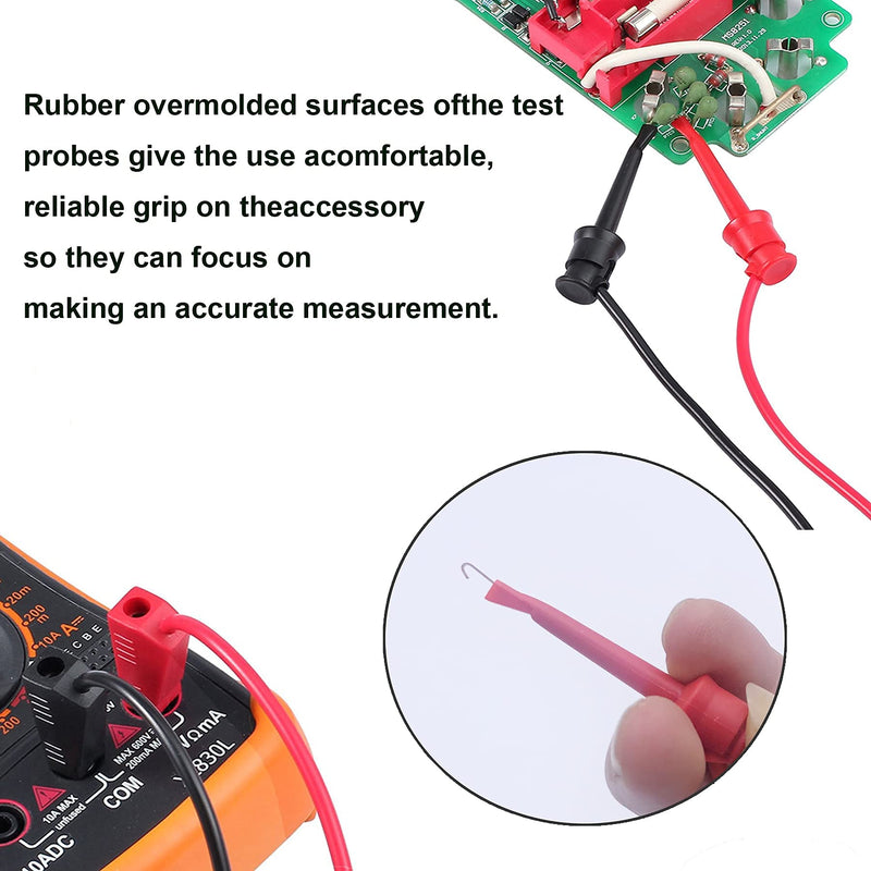 MOGAOPI Multimeter Test Leads Set, Professional Leads Kit, Precision Sharp Probe Test Lead 1000V 20A Gold-Plated Probe Leads with Alligator Clips, Test Hooks, Test Probes Lead, Test Tweezer.