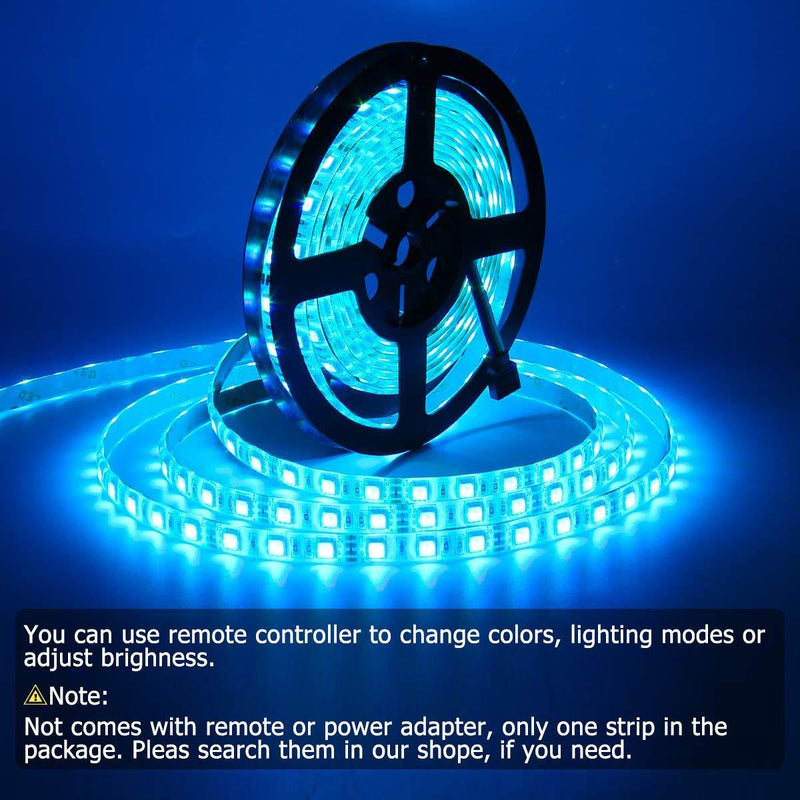 SUPERNIGHT LED Strip Lights, 16.4FT 5M SMD 5050 Waterproof 300LEDs RGB Color Changing Flexible LED Light Strip Rgb (Red, Green, Blue)