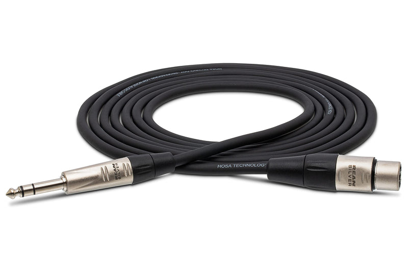 Hosa HXS-010 REAN XLR3F to 1/4" TRS Pro Balanced Interconnect Cable, 10 Feet